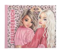 Depesche 13936 TOPModel Leoheart - Livre des Amis en Rose, avec Motif modèle et léo, Livre des Amis avec 108 Pages à Noter et à décorer
