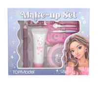 Depesche 13956 TOPModel - Kit de maquillage Beauty and Me dans les tons rose et violet, avec crayon de maquillage, gel pailleté, strass décoratifs et bien plus encore.