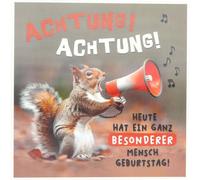 Depesche 14001-011 - Carte de vœux 3D avec musique, carte d'anniversaire amusante avec motif coloré, inscription assortie et texte à l'intérieur