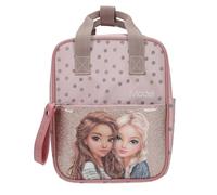 Depesche 14011 TOPModel Rucksack Dots - Sac à Dos Rose, avec Motif Mannequin, Motif à Pois et Paillettes, Sac à Dos avec Bretelles réglables