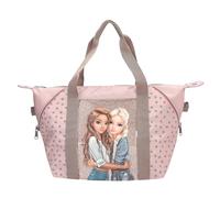 Depesche Sac de sport 14014 TOPModel Dots – Motifs mannequin et pois, poignées, compartiment – Rose