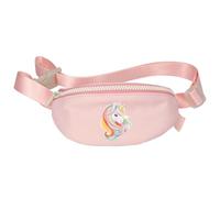 Depesche 14036 Ylvi Sugar Pop - Petit Sac à bandoulière en Rose, avec Motif Licorne et Paillettes, bandoulière réglable en Longueur.