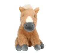 Depesche 14044 Miss Melody - Doudou Cheval en Beige avec Une Tache en crème, avec Une Fourrure Douce et des Yeux Noirs, Peluche de 20 cm Environ