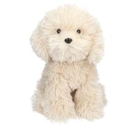 Depesche 14059 TOPModel Fur Ever Friends - Doudou Chien Luna, avec Fourrure bouclée en Beige, Peluche d'environ 30 cm