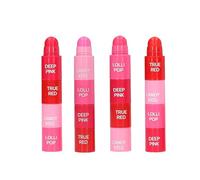 Depesche 14075 TOPModel Candy Glam Baume à lèvres teinté - Kit de soin des lèvres, avec 4 couleurs différentes, du rouge au rosé, à assembler, au parfum sucré de barbe à papa