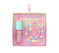 Depesche 14125 TOPModel Candy Glam - Kit de gloss, gloss en flacon en verre de 3 ml, rose, au parfum Blueberry Cake et avec un pendentif en forme de perle