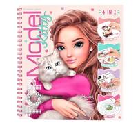 Depesche 14213 TOPModel - Create Your Kitty Livre de coloriage avec 92 Pages pré-imprimées à colorier, des Autocollants, des devinettes et des Exercices à compléter, avec 5 Feuilles d'autocollants