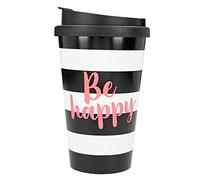 Depesche 2180.003 To-Go Gobelet en plastique avec inscription en allemand Be Happy Multicolore 350 ml