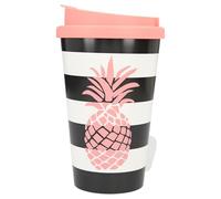 Depesche 2180.017 To-Go Gobelet Plastique Motif Ananas Multicolore 350 ml
