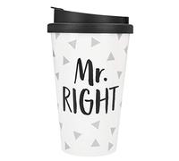 Depesche 2180.023 To-Go Gobelet Plastique Inscription Mr Right Multicolore 350 ml