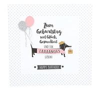 Depesche 8211.034 Glamour Carte de vœux avec Paillettes et Anniversaires Multicolore