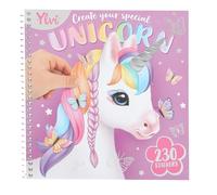 Depesche Album coloriage Ylvi modèle Dress me up modèle Create Your Special Unicorn