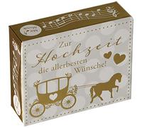 Depesche- Boîte sonore à Souhait pour Offrir Bons d'achat-avec mélodie et Lettre d'argent-Environ 11,2 x 9,5 x 3,5 cm, 10024423, Goldfarben, Petit