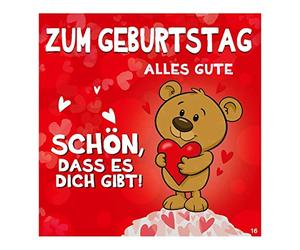 Depesche Carte d'anniversaire humoristique avec motif coloré, inscription assortie et texte à l'intérieur, 17 x 16,5 cm, 11661-016, multicolore, 15,5 x 15,20 cm