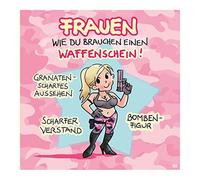 Depesche Carte de vœux musicale humoristique avec inscription en allemand et texte à l'intérieur - 17 x 16,5 cm