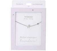 Depesche Collier pour femme avec pendentif en forme de cœur, argenté ou doré, réglable de 42 à 47 cm, disponible en différentes variantes avec symboles, lettres ou signes du zodiaque, Filigran, Acier