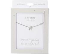 Depesche Collier pour femme avec pendentif en forme de cœur, argenté ou doré, réglable de 42 à 47 cm, disponible en différentes variantes avec symboles, lettres ou signes du zodiaque, Filigran, Acier