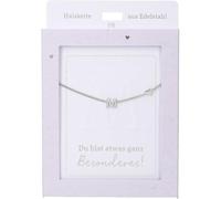 Depesche Collier pour femme avec pendentif en forme de cœur, argenté ou doré, réglable de 42 à 47 cm, disponible en différentes variantes avec symboles, lettres ou signes du zodiaque, Filigran, Acier