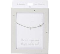 Depesche Collier pour femme avec pendentif en forme de cœur, argenté ou doré, réglable de 42 à 47 cm, disponible en différentes variantes avec symboles, lettres ou signes du zodiaque, Filigran, Acier