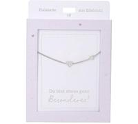 Depesche Collier pour femme avec pendentif en forme de cœur, argenté ou doré, réglable de 42 à 47 cm, disponible en différentes variantes avec symboles, lettres ou signes du zodiaque, Filigran, Acier