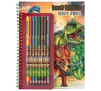 Depesche Dino World - Colouring Book with Coloured Pencils (0411385)