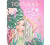 DEPESCHE Livre de coloriage TopModel Stick & Shine 0