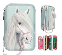 Depesche Miss Melody 13692 Trousse à 3 compartiments avec motif tête de cheval