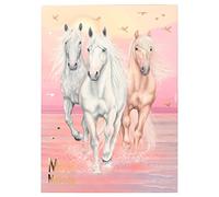 Depesche 12380 Miss Melody Sundown - Set de Papier à Lettres dans Une Pochette, avec des Motifs de Chevaux, y Compris 24 Feuilles de Papier à Lettres, enveloppes et Feuilles d'autocollants