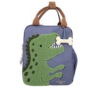 Depesche Mixte Enfant Backpack 11926 World Dino Mini Sac à Dos en Tissu éponge Bretelles et poignées réglables Bleu