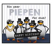 Depesche- Penguins Boîte sonore à Souhait pour Offrir de l'argent et des Bons d'achat-avec mélodie et Lettre Environ 11,2 x 9,5 x 3,5 cm, 10024412, Small