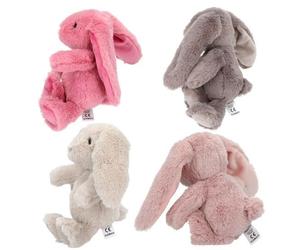 Depesche Princess Mimi Plush Rabbit, 20 cm, Cuddly Toy in Pink, Grey, Beige or D