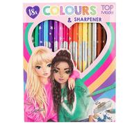 Depesche TOPModel 12215 Colouring Pencils Set of 18 with Sharpener for Painting