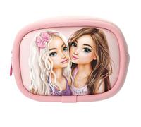 Depesche TOPModel 13537 Trousse de Toilette Beauty and Me en Rose, avec Motif modèle, Pochette en néoprène Souple