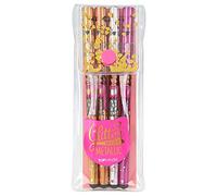 Depesche TOPModel 7511 Lot de 4 stylos gel métallisés en or, argent, bronze et rose, pour écrire et décorer