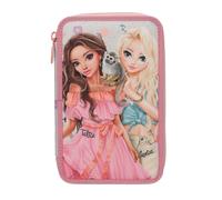 Depesche TOPModel Juicy 13324 Filled 3-Compartment Pencil Case in Cream and Pink