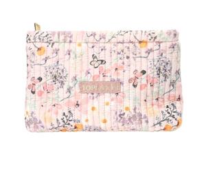 Depesche TOPModel Summer Feeling 13309 Trousse de Maquillage avec surpiqûres Rose Motif Fleurs et Papillons