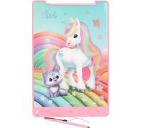 Depesche 13183 Ylvi Magic Board d'écriture et de coloriage Rose avec Stylo fixé, Tableau électronique, Piles incluses, Mehrfarbig