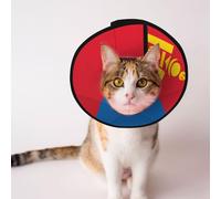 Depets Collier souple pour chien avec drapeau mongol réglable pour chat, chaton, lapin, collier élisabéthain confortable