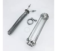 Déphlegmateur Sanitaire À Trois Pinces De 2 ", Condenseur SS304 Avec Verre De Vue De 2", Tuyau OD 6mm, Longueur 330mm