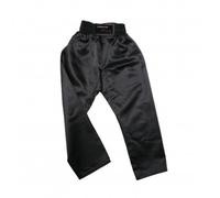DEPICE Pantalon de Kick Boxing en Satin, Noir Noir Noir