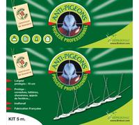 DEPIGEONAL Anti pigeon ecopic ultra 2 pic anti pigeons les 5 mètres avec colle