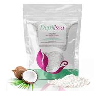 Depilissa Cire d'Épilation à la Noix de Coco 400g- Perles de Cire Brésilienne pour Visage, Sourcils, Zones Intimes et Bikini - Convient à Tous Types de Peau (0,4 kg, Coconut)