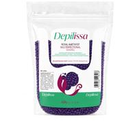 DEPILISSA Royal Amethyst 400 g - Perles de Cire pour Épilation Sans Bande | Cire violette multidirectionnelle - base hypoallergénique, végane et sans colophane, env. 42 °C