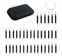 Depinning Tool, 36 Pieces Terminal Remover, Electrical Connector Release Kit, Sturdy Pin Extractor Set for Automotive Wire, Appliance, Panel Removal, Door Trim, Battery, Wiring Harness, Mechanic