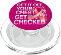 Dépistage Cancer du Sein Rubans Roses PopSockets PopGrip pour MagSafe