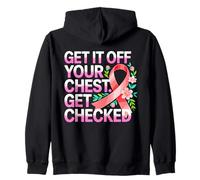 Dépistage Cancer du Sein Rubans Roses Sweat à Capuche