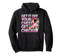 Dépistage Cancer du Sein Rubans Roses Sweat à Capuche