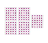 Depisuta 150 Autocollants Solaires Ronds, Patchs à Couleur Changeante à Faible Allergie, Réutilisables pour la Protection Solaire Extérieure (PURPLE)