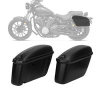 Depisuta 2 Pièces 22L Valise Latérale de Moto, ABS Sacoches de Moto Coffre côté Support de Rangement avec Serrure, Résistant aux Intempéries Sacoche Latérale Rigide Coffre de Boîte