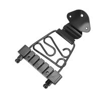 Depisuta 6 Cordes Guitare Trapèze Pont de Pont Métal Remplacement, Hauteur Réglable avec Vis pour Basse de Basse de Remplacement de Guitare Accessoires (BLACK)